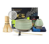 TEANAGOO MATCHA KIT verde, set da 7 pezzi, Matcha Cerimoniale, Matcha Set da tè Matcha per preparare la colazione/latte, set da tè Matcha e ciotola in ceramica con tutti gli accessori