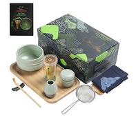 TEANAGOO Servizio da tè giapponese, O6, set di fruste per matcha, ciotola per matcha, frusta per matcha in bambù (chasen), paletta (chashaku), porta frusta, kit per preparare il tè.