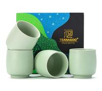 TEANAGOO Tazza da tè Cinese 175 ML, Ruware, Verde chiaro, 4 Pezzi/Scatola, H8, Tazze da tè Cinesi, Tazza da tè Giapponese, Tazze da tè Verde Giapponese, Tazze da tè asiatiche Senza Maniglie