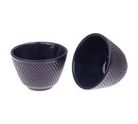 Teaology Cast Iron Fine Hobnail Tazza da tè Rivestimento smaltato 120 ml 2 pezzi