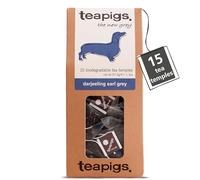 Teapigs Darjeeling Earl Grey Bustine di tè realizzate con foglie intere, Confezione da 15 bustine di tè
