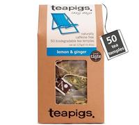 Teapigs Lemon and Ginger Tea 125 g (Pack of 1, Total 50 Tea Bags)