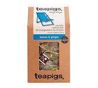 teapigs Lemon and Ginger Tea, 50 Count