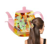 Teapot Hair Claw, Non Slip Jaw Clip, Strong Grip Barrettes, Small Claws Clips Thick Long, Cute Hairs Accessories for Styling in Home, Salon, Travel, Daily Wear, Parties, Gifting