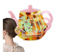 Teapot Hair Claw, Non-Slip Jaw Clip, Strong Grip Clips, Small Hair Clips, Hair Accessories Women, Girls Hair Clips, Small Clips for Women Girls, Strong Grip Hair Catch, Hair Accessories for Long Hair