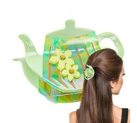 Teapot Hair Claw, Non-Slip Jaw Clip, Strong Grip Clips, Small Hair Clips, Hair Accessories Women, Girls Hair Clips, Small Clips for Women Girls, Strong Grip Hair Catch, Hair Accessories for Long Hair