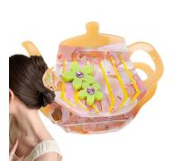 Teapot Hair Claw, Non-Slip Jaw Clip, Strong Grip Clips, Small Hair Clips, Hair Accessories Women, Girls Hair Clips, Small Clips for Women Girls, Strong Grip Hair Catch, Hair Accessories for Long Hair