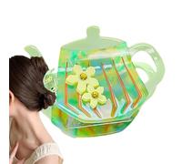 Teapot Hair Claw, Non-Slip Jaw Clips, Hair Clips for Women, Small Hair Claws for Long Hair, Strong Grip Hair Catch, Hair Accessories for Women, Hair Claw for Long Hair, Teapot-Shaped Hair Claw,