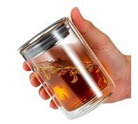 Teapot Infuser, Tea Steeper, Doppio Layer Vaso, Anti Scaldare per Adulti | Tea Steeper Features Double Layers, Infuser Pot Supporti Loose Leaves, Adatto per donne, uomini, anziani, case, uffici, Dorm