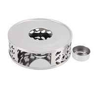 Teapot Warmer for Candle | Stainless Steel Heater with Ventilation Holes | Hollow Design for Complete Burn & Ambience | Fits Glass/Ceramic/Iron Pots (Irregular Hole)