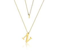 Teaque Collana con Iniziale Collana Donna, Collana Personalizzata in Oro 18 Carati Placcato Oro, Collana Nome N Ipoallergenico Collana Signore Regali per Collane Donna, Collana con Lettera, Necklace