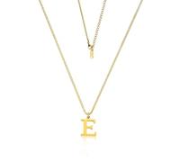 Teaque Collana con Iniziale Collana Donna, Collana Personalizzata in Oro 18 Carati Placcato Oro, Collana Nome E Ipoallergenico Collana Signore Regali per Collane Donna, Collana con Lettera, Necklace