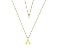 Teaque Collana con Iniziale Collana Donna, Collana Personalizzata in Oro 18 Carati Placcato Oro, Collana Nome A Ipoallergenico Collana Signore Regali per Collane Donna, Collana con Lettera, Necklace