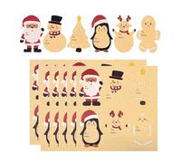 Tear Away Holiday Transfers Celebratory Designs Easy Removal Adhesive Labels For Artisanal Projects Christmas Party Materials Christmas Bottle Labels