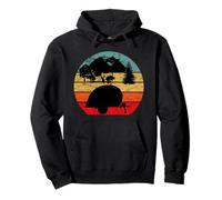 Teardrop Vintage Retro Tramonto Camper Tiny House RV Trailer Felpa con Cappuccio