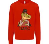TeaRex Divertente T-Rex Dinosauro Bevitore Di Tè Felpa Maglione Per Bambini