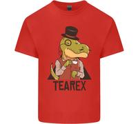 TeaRex Divertente T-Rex Dinosauro Bevitore Di Tè Maglietta Per Bambini