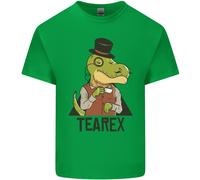 TeaRex Divertente T-Rex Dinosauro Bevitore Di Tè Maglietta Per Bambini