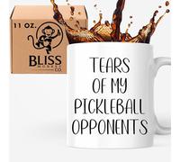 Tears Of My Pickleball Opponent - Tazza da caffè Pickleball, regalo per uomini e donne, 325 ml, regalo per gli amanti dei pickleball, stampata su entrambi i lati, adatta al microonde e alla