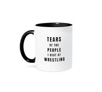 Tears Of The People I Beat At Wrestling Funny Best Wrestler Ever Tazza Con Manico Tazze Microonde Mug Per Ufficio Casa Latte 330Ml