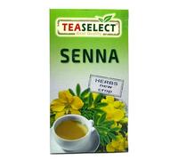 TEASELECT senna leaf tea -2x20 filter bags, 100% natural herbal tea, without additives, senna herb, natural laxative with gentle effect