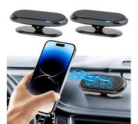 teasteam 2 Pezzi Supporto Magnetico per Telefono Auto per iphone/Galaxy/GPS, Porta 360° Gradi Essere Regolato Rotazione e 8 Forte Magnete, Universale Portatile Magnetico Supporto per Cruscotto Auto