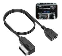 teasteam Adattatore USB Audio Cavo MP3 di Interfaccia Musicale MDI AMI, Lettore di Unità Flash USB per Chiave del Veicolo Compatibile con Volkswagen Audi VW Interfaccia Multimediale (1 Metro)