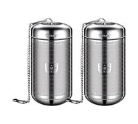 TeaStrainer - Grande filtro a rete fine, infusore in acciaio inossidabile 316, palla da tè cilindrica con design a rete densa, ripida per tazze, teiere e spezie, leggera