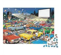 Teatro cinematografico americano Drive-In Puzzle in Legno Impermeabile DIY Puzzles Da 1000 Pezzi Regali Per Adulti Sfidanti E Rompicapo Per Decorazioni Domestiche