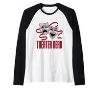 Teatro Commedia E Tragedia Nerd Maglia con Maniche Raglan