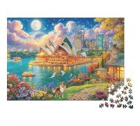 Teatro dell'Opera di Sydney Puzzle 1000 Pezzi, Jigsaw Puzzle Ad Alta Difficoltà Regali Per Adulti E Adolescenti, Home Giochi 52x38cm/1000pcs