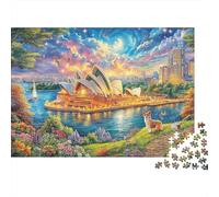 Teatro dell'Opera di Sydney Puzzle 1000 Pezzi, Jigsaw Puzzle Difficili Per Adulti E Ragazzi Dai 14 Anni in Su, Home Giochi Puzzle 38x26cm/1000pcs