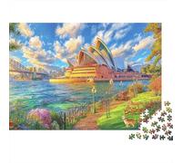 Teatro dell'Opera di Sydney Puzzle 1000 Pezzi, Jigsaw Puzzle Per Adulti E Ragazzi Dai 14 Anni in Su, Giochi Stimolanti Per Tutta La Famiglia 70x50cm/1000pcs