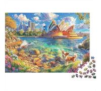 Teatro dell'Opera di Sydney Puzzle 1000 Pezzi, Puzzle Impossibile 1000 Pezzi, Gioco Di Sfida Intellettuale 52x38cm/1000pcs