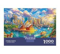 Teatro dell'Opera di Sydney Puzzle 1000 Pezzi, Puzzle Impossibile 1000 Pezzi, Gioco Di Sfida Intellettuale 52x38cm/1000pcs