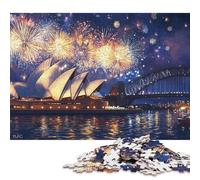 Teatro dell'Opera di Sydney Puzzle in Legno 500 Pezzi Per Adulti Per Gioco Familiare Decorazione Interna Unica Regalo Per Amore E Amico Gioco Education Stress Relief 500pcs (52x38cm)