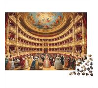 Teatro dell'Opera Vintage Puzzle 1000 Pezzi Riciclabile Materiale Interno Ornato Puzzles per Adulti Regalo Divertente e Attività per Casa Ottima Idea Regalo per Uomini 70x50cm/1000pcs