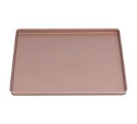 Teatro di biscotti da forno, 12 x 10 x 0,7 in teratro in acciaio in acciaio a carbone teglia non stick tele per biscotti per pizza vassoio da forno, facile pulito