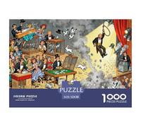 Teatro di Magia: Fallimento del Trucco Puzzle in Legno Impermeabile Puzzles Da 1000 Pezzi Regali Per Adulti Colorati Giochi Di Impegnativi