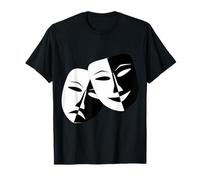 Teatro Drammatico Maschere Commedia e tragedia Maglietta