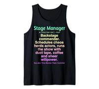 Teatro Manager di Scena Divertente Canotta