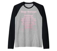 Teatro Manager di Scena Divertente Maglia con Maniche Raglan