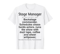 Teatro Manager di Scena Divertente Maglietta