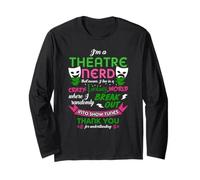 Teatro Nerd Uomini Donne Bambini Divertente Teatro Maglia a Manica