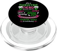 Teatro Nerd Uomini Donne Bambini Divertente Teatro PopSockets PopGrip per MagSafe