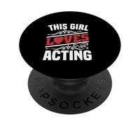 Teatro Questa ragazza ama recitare PopSockets PopGrip Adesivo