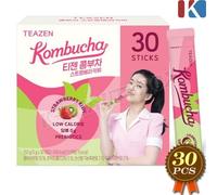 TEAZEN Kombucha Strawberry Kiwi 5g x 30pcs Prebiotici a basso contenuto...