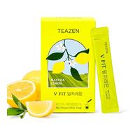 TEAZEN - V Fit Matcha Limone - Bevanda Istantanea al Tè Verde - 10 Bustine - Senza Zucchero, Vegan, Bassa Caloria - Mix Giapponese di Matcha e Limone per Energia e Metabolismo