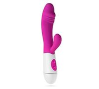 Teazers Realistico Vibratore Rabbit - Vibratore del Punto G e del Clitoride - Vibratore Tarzan per Donna con 10 Impostazioni di Vibrazione - Giocattolo della Donna del Coniglio - Rosa
