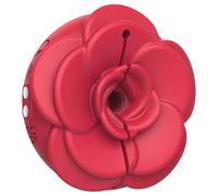 Teazers Rose - pinze per capezzoli vibranti (rosso)